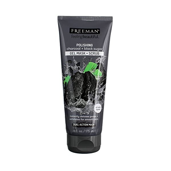 Freeman Feeling Beautiful Facial Polishing Mask, Charcoal & Black Sugar
