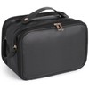 DORMIYA Black Travel Makeup Bag for Women - Large Capacity
