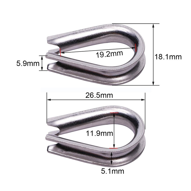 Penta Angel M4 304 Stainless Steel 1/8" - 5/32" Diameter