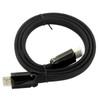 2m Braided Flat HDMI Cable High Speed with Ethernet HEC