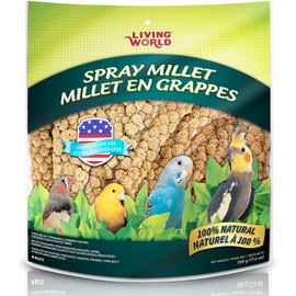 Living World – Millet Spray for Birds, 17.6 Oz – Premium Treat for Budgies, Canaries, Finches, Cockatiels and Other Pet Birds