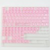 Juego de teclas transparentes de 114 teclas para teclado mecánico