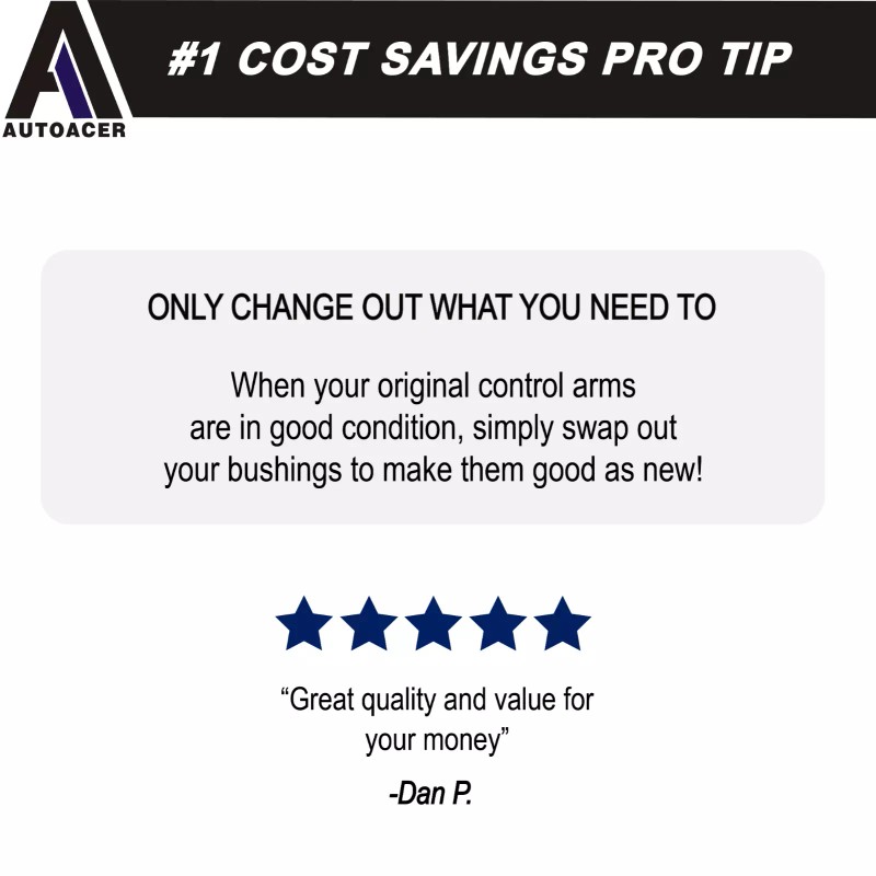 AUTOACER BUSHINGS KIT Front Upper + Lower Control Arm Bushing