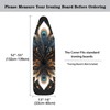 Daulesho Peacock Feathers Easy Installation 15x54 Ironing Board Cover Black