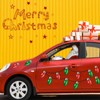 128 Pcs Large Reflective Christmas Car Decorations Include 64 Pcs