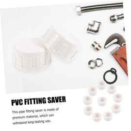 CAXUSD 10pcs PVC Fitting Saver Sprinkler Cap Inner Thread Plug for Irrigation Systems Durable PVC Pipe Adapter for Cold Water Supply and Rainwater Collection High Impact Strength