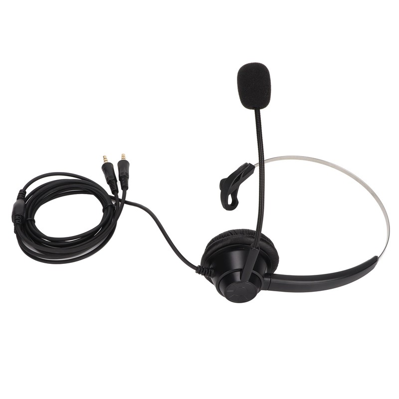 H360‑PC PC Monaural Headset Corded Single Ear Headset with 3