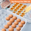 Lainballow 3 Pcs 90 Slots Deviled Egg Containers with Lids,