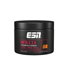 ESN Meta X 2.0, 270 g, 30 Servings, Mango Orange, with Plant Extracts, Glycine, Choline, Niacin, Selenium and Caffeine, Made in Germany