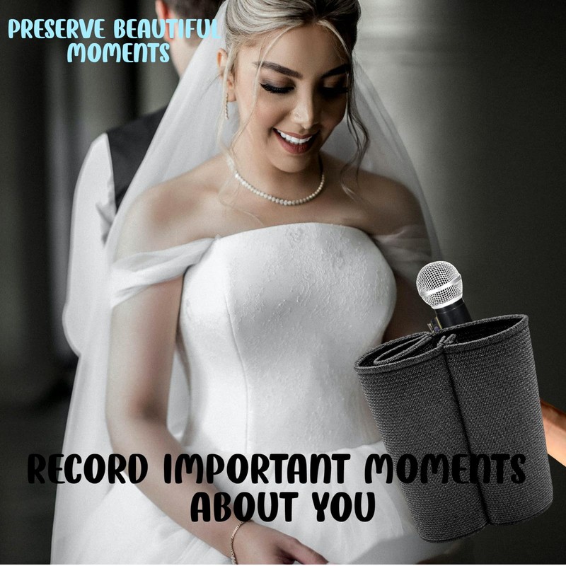 Xtlonbom2PCS Microphone Elastic Sleeve Durable Handheld Mic Cover Perfect for