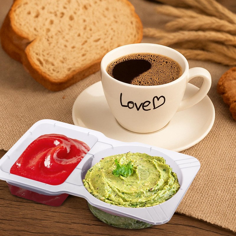 Tuocal 10 Sets Reusable Snack Containers, Snack Pots with Lids,