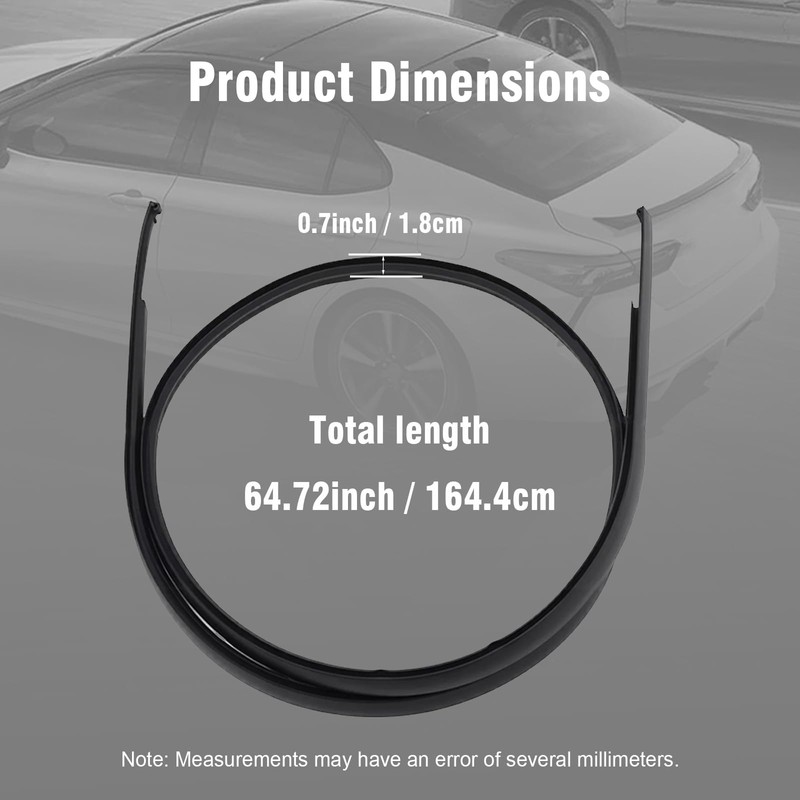 Roof Drip Moulding Seal Strips Weatherstrip Fit for Toyota Camry