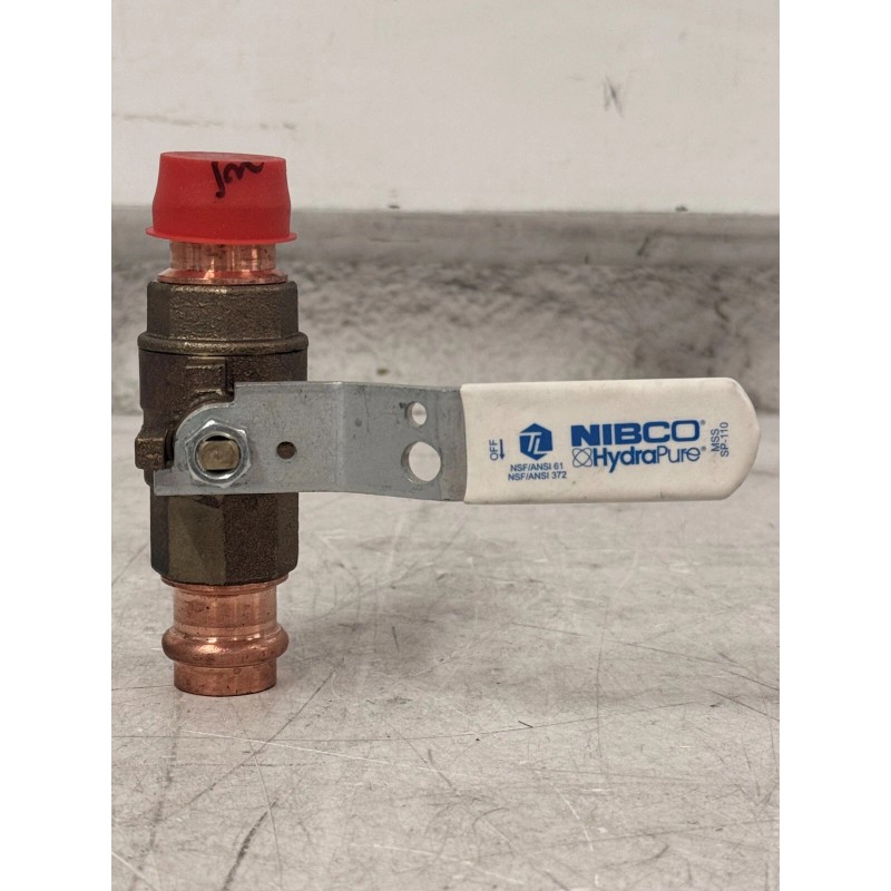 NIBCO HydraPure 3/4" Press Ball Valve (574599) Lead-Free Bronze CLPC585-80-LF