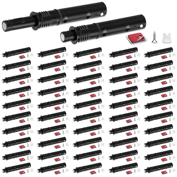 Lounsweer 50 Pack Magnetic Push Latches for Cabinet Door 2.87