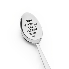 Mom Mum Chriatmas Gifts for Mother Birthday Gift for Mummy You are Tea Riffic Mom Spoon for Mother I Love You Gifts for Mum Mummy Xmas Gifts for Mom Mum Birthday Presents from Daughter Son