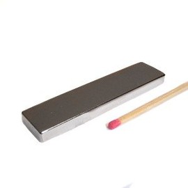 magnets4you - Quadermagnet aus Neodym | 60x15x5mm | Beschichtung: Nickel N40 |Haftkraft ca. 11,7 kg | Supermagnet für Werkstatt, Experimente oder zum Basteln