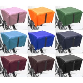 Oka Seisakusho Bicycle Basket Cover for Rear Blue (Fabric Width 14.2 inches (360 mm) x Depth 17.7 inches (450 mm) x Height 9.8 inches (250 mm)