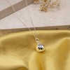 Tuscany Silver Women's Sterling Silver 16mm Ball Pendant on Curb