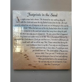 Footprints In the Sand picture frame 24x24