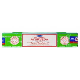 Satya Nag Champa Ayurveda Incense Sticks | x1 pack | comes with SAMASIA bookmark | Incense can be used for Aromatherapy, Spa, Yoga, Weddings, Meditation, Healing, Positivity and Relaxation