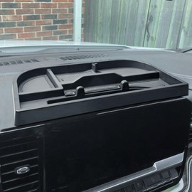EDBETOS Center Console Dashboard Organizer Compatible with 2022-2024 2025 Chevy Silverado/GMC Sierra 1500,(24-25) 2500HD/3500HD Accessories Dash Storage Insert Tray, Fit 13.4-inch Screen Only