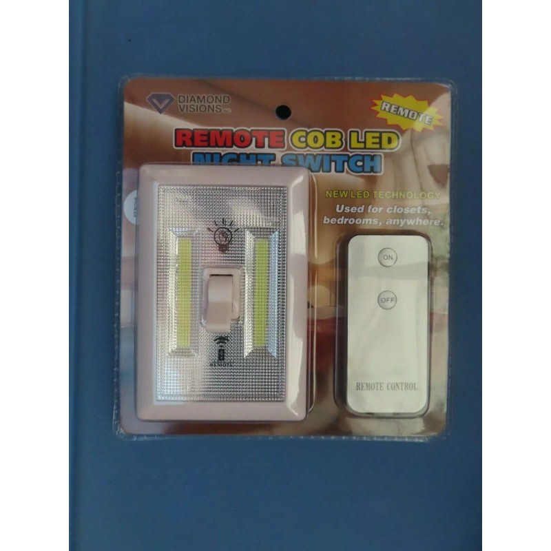 Diamond Visions Remote COB LED Night Light Switch NEW #