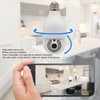 WiFi Security Camera 1080P Night Vision Motion Detection E27 Screw
