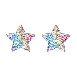 Star Stud Earrings for Women,Girls Star Earrings Jewelry Gifts (Stud Star)