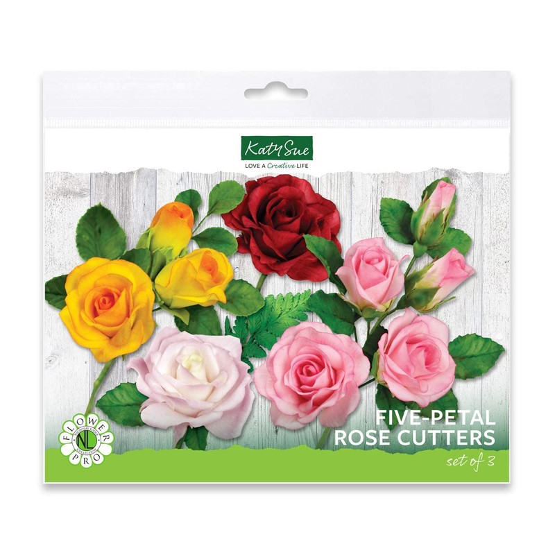 Flower Pro Five Petal Rose Cutters (Set of 3) -