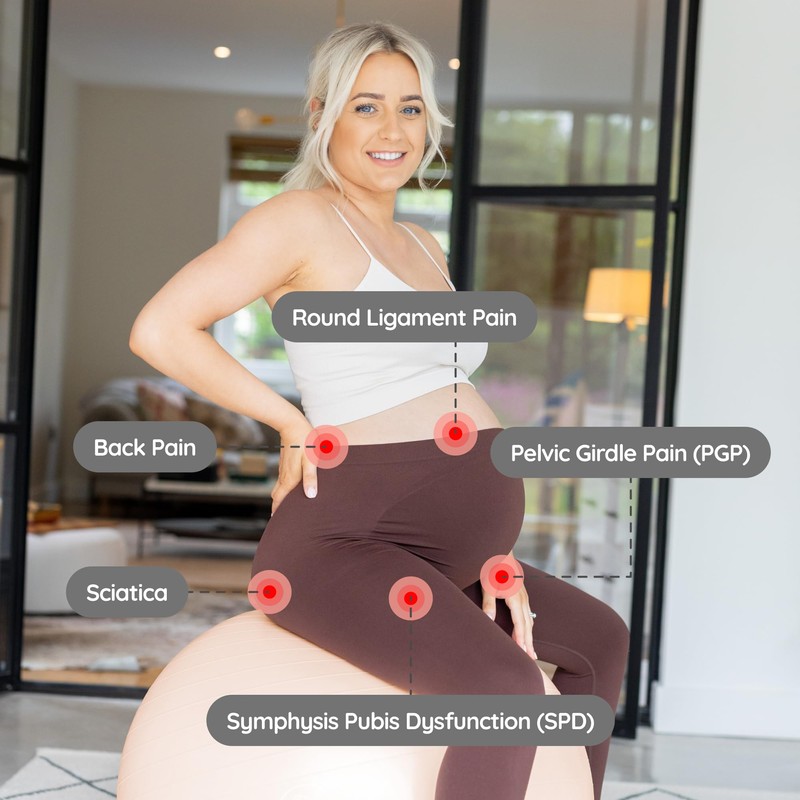 BABYGO® Birthing Ball for Pregnancy Maternity Labour & Yoga +
