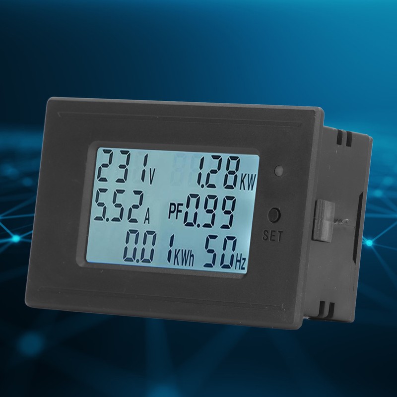 Battery Capacity Monitor Current Voltage Temperature Indicator Backlit LCD Display