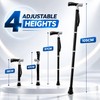 Adjustable Telescopic Walking Cane for Daily Support – Portable Anti-Slip