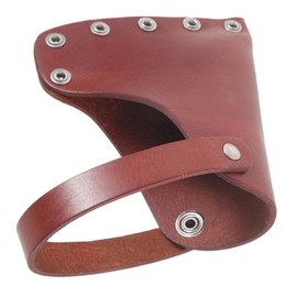 KONTONTY Hatchet Sheath Leather Cover Durable Axe Protector for Outdoor Activities Stylish and Portable Design Riveted for Enhanced Strength Essential Tool Accessory