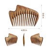 Handmade Wooden Hair Comb - Natural Wood Hair Care, Scalp