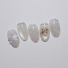 Milky Gold Handmade Nail Tip Magnetic Glitter Parts Nail -
