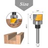 Mesee 1/4 Inch Shank Flush Trim Template Router Bit, Hinge