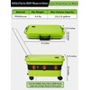 Collapsible Bucket 5.8 Gallon 22L with Wheels Handle Drain Plug