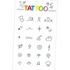 타투스티커 심플타투 미니라인 데일리포인트 감성데코 패션 스티커 장식 Simple Tattoo Mini Line Daily Point Emotion Deco Fashion Sticker Decoration