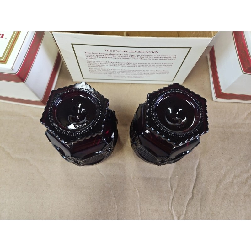 Avon Set of 6 Avon 1876 Cape Cod Collection Ruby