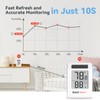 BaldrTherm Humidity Meter Hygrometer, Solar-Powered Room Thermometer Indoor Digital Temperature