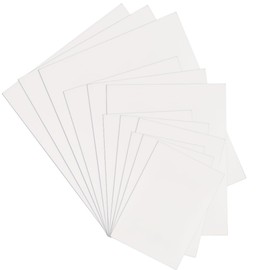 SOFPLATE 12Pcs White Picture Mat Kit Picture Frame Backing Board 5 x 7in/6 x 8in/8 x 10in/10 x 12in Uncut Paper Rectangle Blank Display Album Matting Pack Accessories for Show Photo Wall Artwork Decor