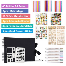 KASZOO Photo Album to Design Yourself, DIY Photo Book with 80 Pages, Suitable as a Graduation Gift, Birthday Present, Wedding Present, Valentine's Day Gift and More