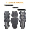 RIDBIKER Motorcycle Knee Shin Guards, Long Leg Protection Crash Proof