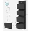 SONGMICS Over-Door Storage Organiser, Hanging Storage with 4 Compartments, Wardrobe