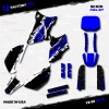 Factory EFX White & Blue Slick Racing Graphics kit fits