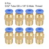 sourcing map Pneumatic Quick Connect Screw G 1/8 Inch Male