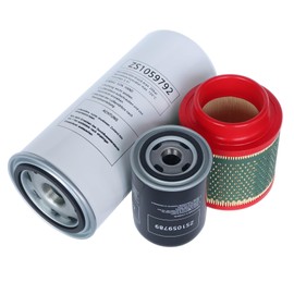 Filter Kit (ZS1059792 Air-Oil Separator + ZS1059789 Oil Filter + ZS1060579 Air Filter) Compatible with Air Compressor Replacement Part