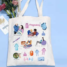 VAMSII Pregnancy Gifts for First Time Moms Expecting Mother Tote Bag New Mommy to be Gift Pregnant Mom Gifts (Pregnancy Bag)