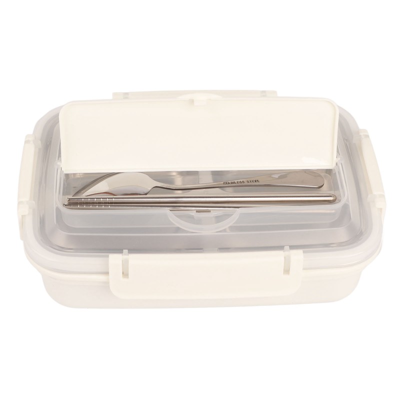 Lunch Box 4 Compartments Design 304 Stainless Steel Matching Tableware
