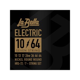 La Bella 673087 Nickel Plated Steel Wound 7 String Set for Electric Guitar
